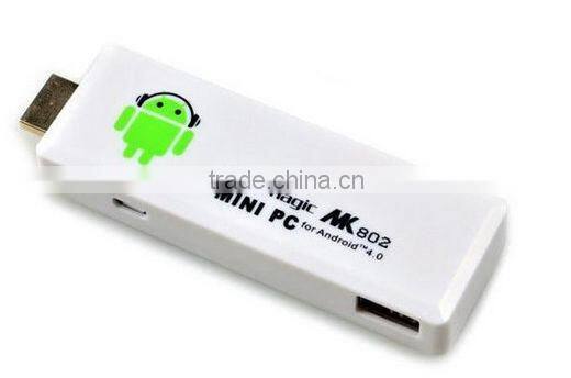 Newest MK802 II Mini Android 4.0 PC Android TV Box A10 Cortex A8 1GB RAM 4G ROM With HDMI