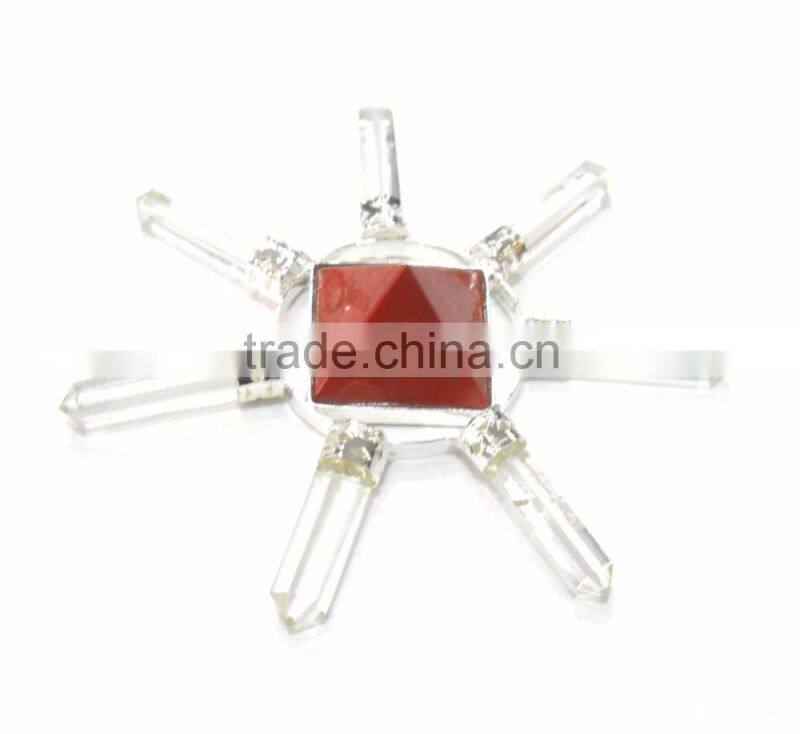 Wholesale Of Chakra Energy Generator : Green Aventurine Shreeyantra 4 Point Energy Generator Tool
