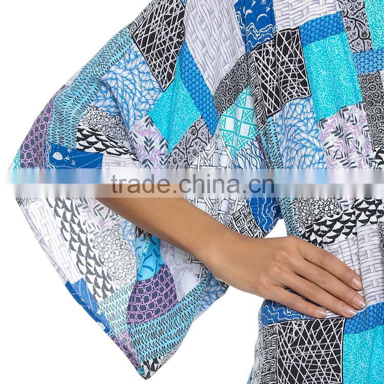 China Clothing Supplier Alibaba Women Wholesale Printed Thin Coat Kimono Cardigan