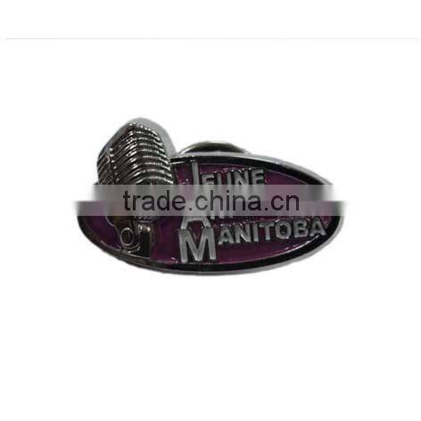 hot sale casual metal custom 3D pins with butterfly clutch back