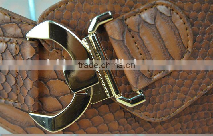korea style winter new fashion ladies and women alloy hook buckle snakeskin leather super wide waist belt for long down coat
