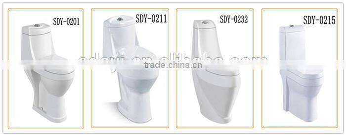hot sale ceramic wc pan with integrated s-trap bathroom squatting pan toilet
