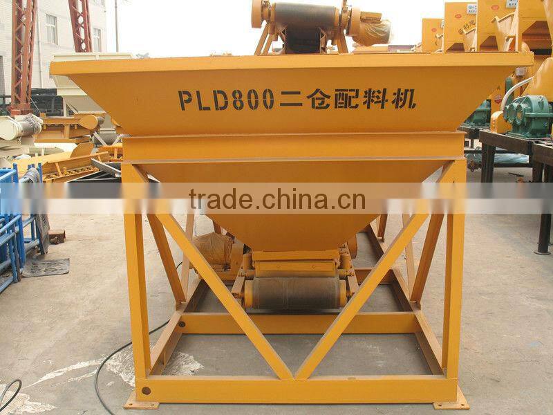 Best Price!!!High efficiency concrete batching machine PLD800,electric control PLD800 concrete batching machine with CE/ISO cert