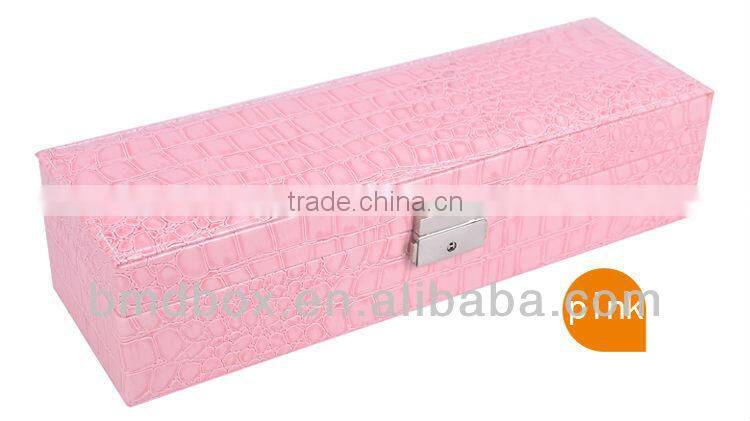 wholesale return gifts 7 slots handmade leather watch storage boxes