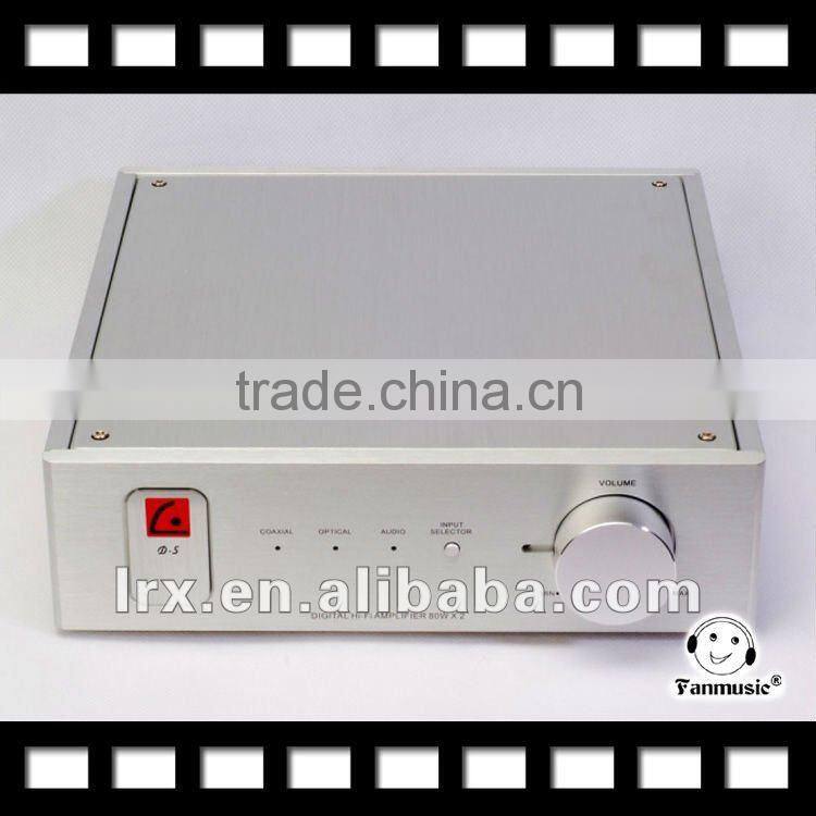 LONG GREEN D5 HIFI digital amplifier coaxial input 21BIT 192KHZ & Remote control Silver
