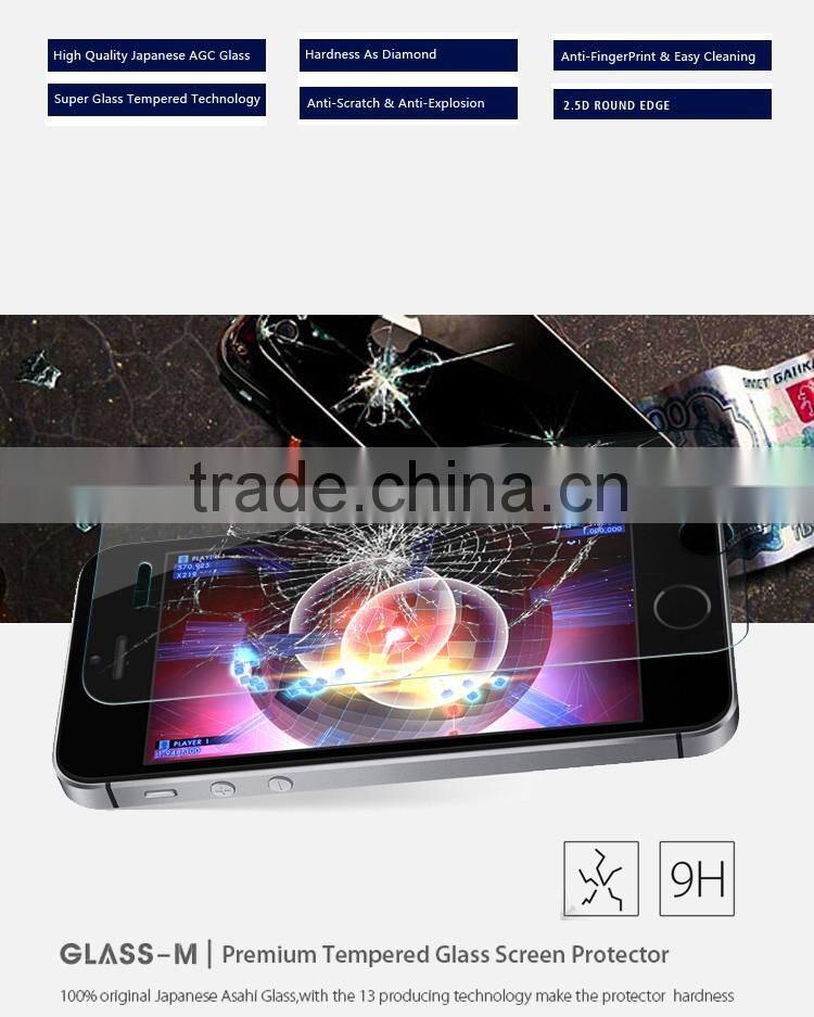 High Quality Tempered Glass Invisible Sticker for iPhone 5