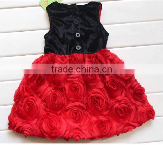 shabby rose velvet dresses for girls, kids velvet dress