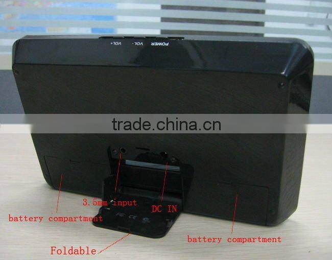 Ultra-thin portable speaker for iPod/iphone with foldable design