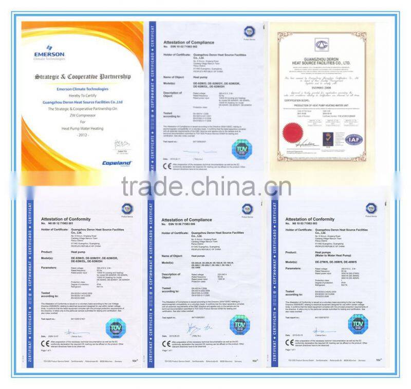 r410a high heating Copeland scroll swimming pool heat pump