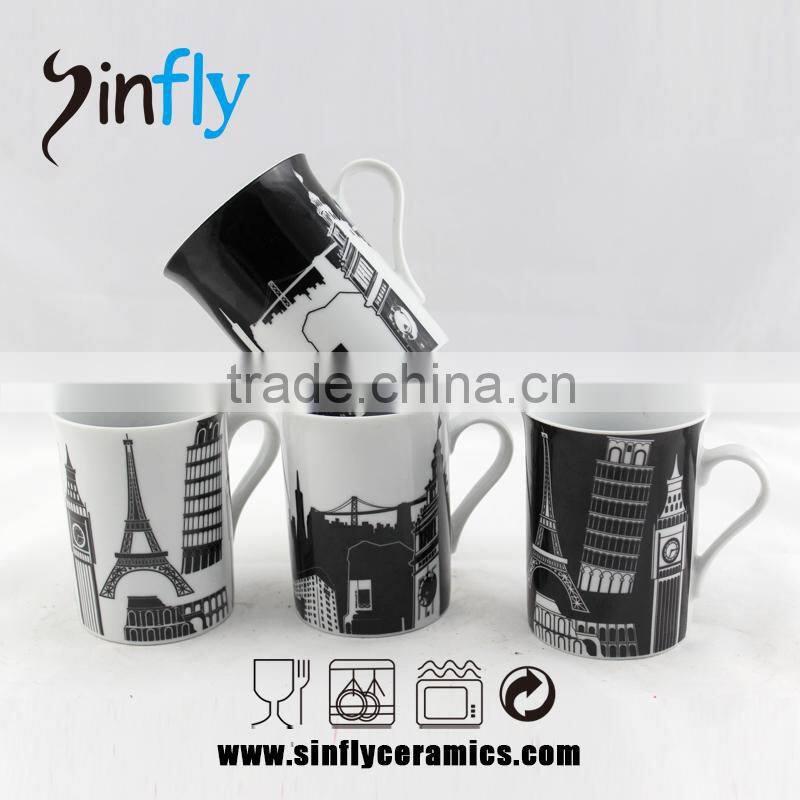 High quality white ceramic advertising coffee cup