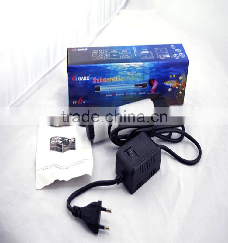 Clear quartz 254nm Aquarium UV Light 10w Submersible Filter Pump for Fish Tank Aquarium