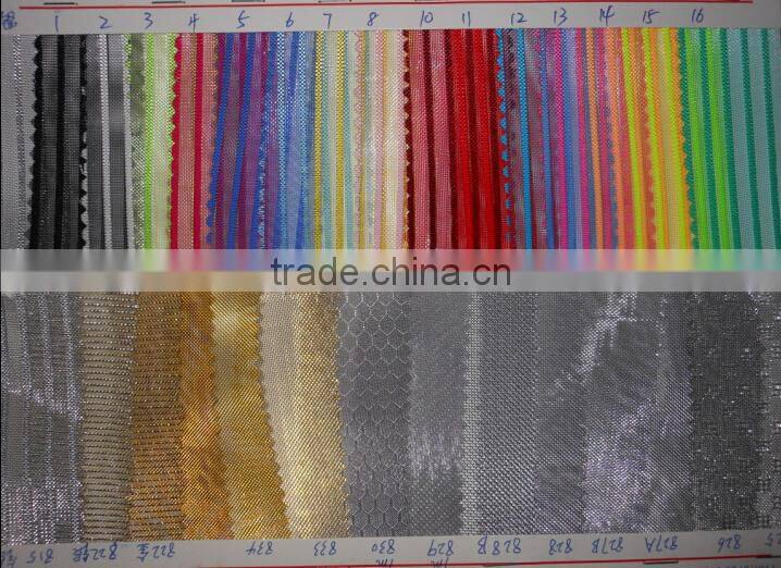 Ten color strip nylon mesh zipper pouch bag