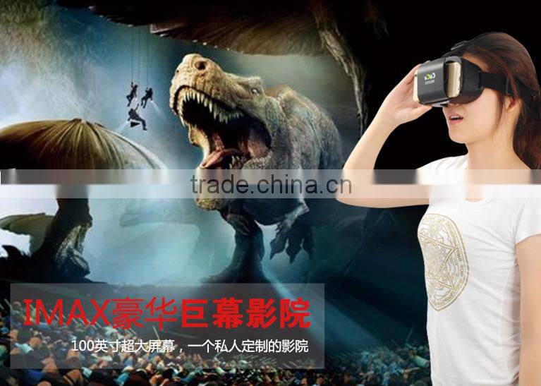 2016 New style ABS Plastic VR box 2.0 bluetooth gamepad 3D glasses virtual reality headset