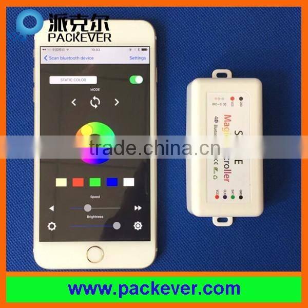 Bluetooth remote control ws2812/ws2812B/sk6812 digital LED strip controller SP105E