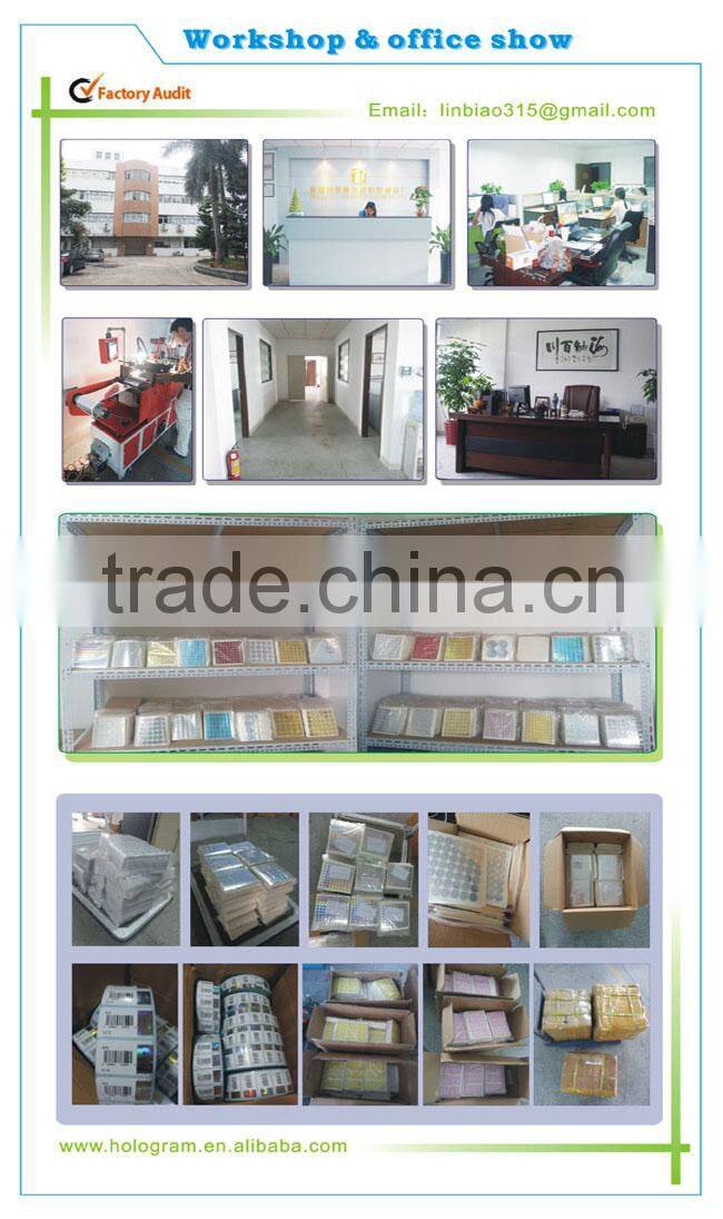 Design Warranty VOID hologram sticker label with quality--assured in DongGuan