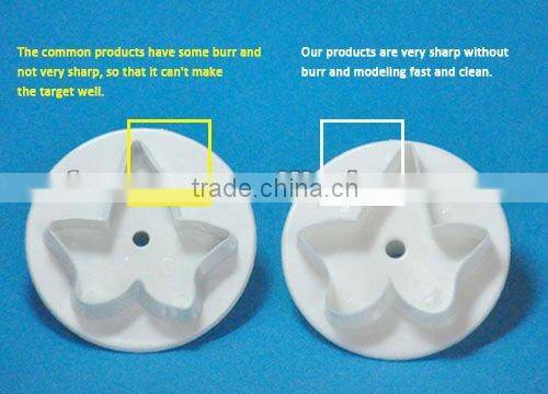 Ivy Leaf plastic fondant plunger cutter,cake decorating plunger cutter