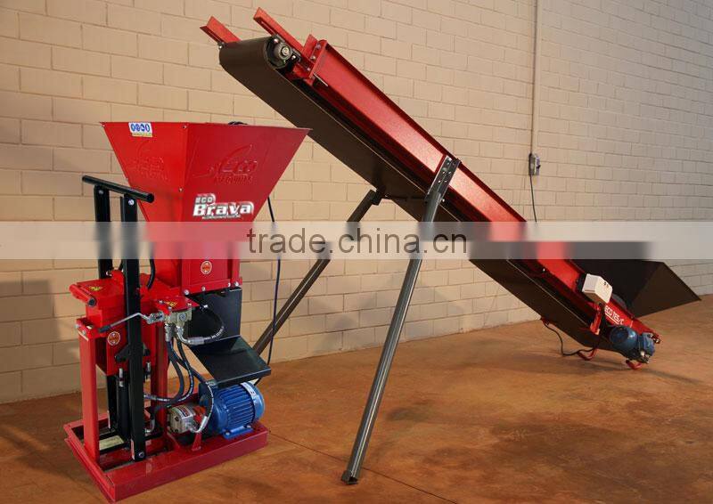 Eco brava cement soil interlocking brick making machine for small scale industries