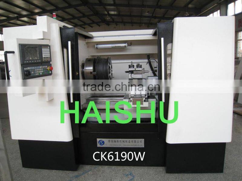 cnc machine for alloy wheels CK6190W rim repair machine