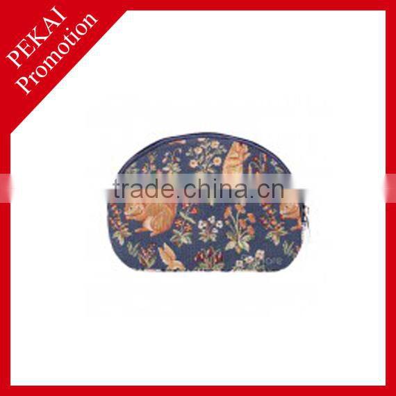 Colorful cosmetic bag with three compartments