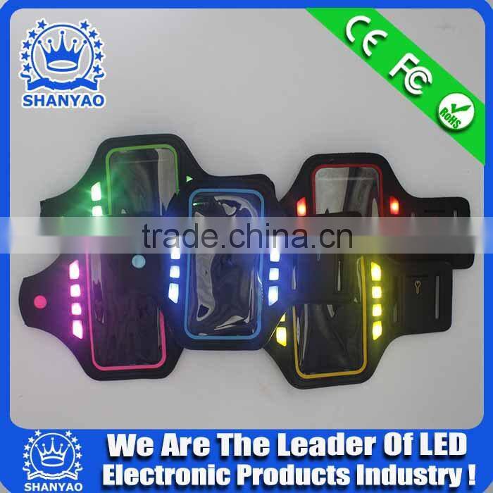 2015 Hot Selling Glowing Mobile Phone Armlet