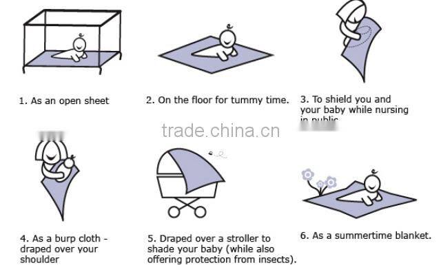 Unique Design and High Quality Cotton Muslin Wrap