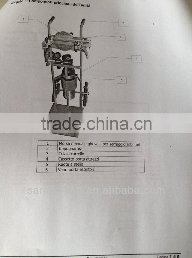 Fire Fighting Equipment with servizio machina per estintore