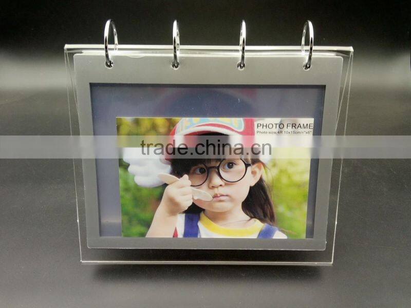 2016 Hot Sale Clear Acrylic V Shape Table Calendar Desk Calendar Display