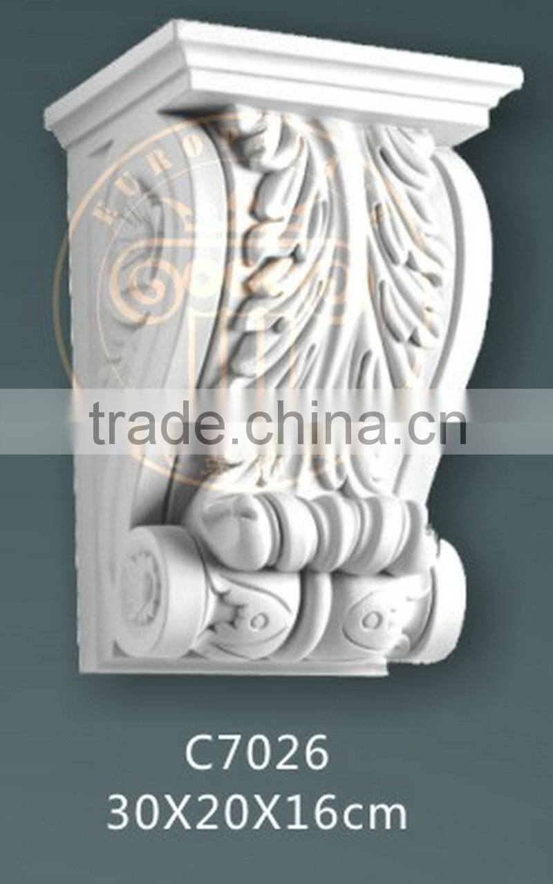 PU rigid foam corbels for exteirior decoration/ ceiling decorative accessories
