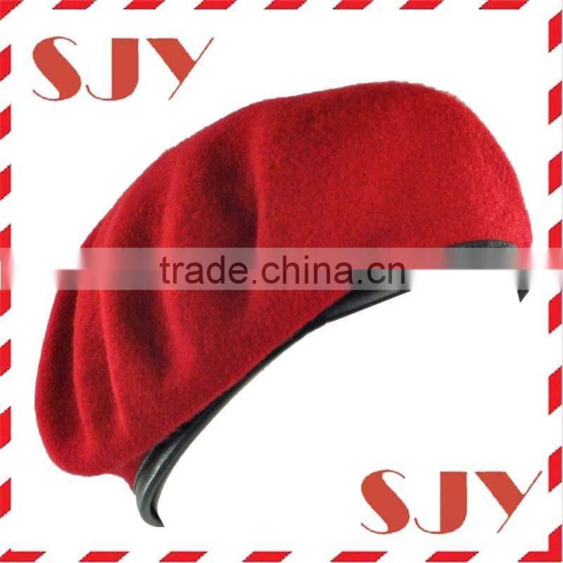 100%wool high quality red army fashion beret cap