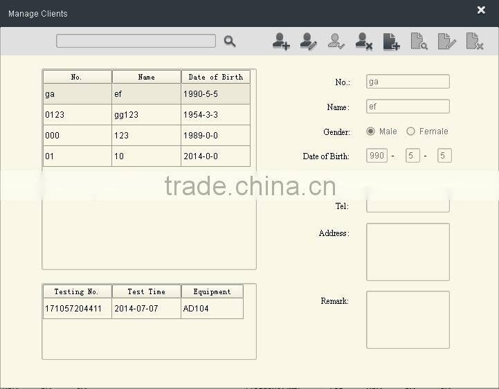 two channel audiometer portable pc type AD104