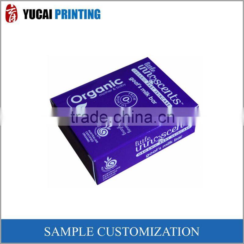 Custom Purple Soap packing box