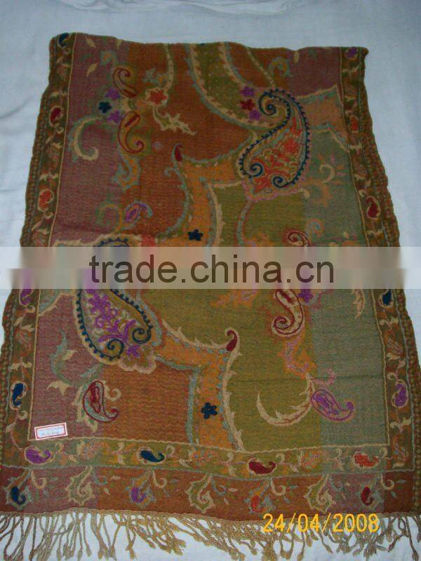 Women Wool Embroidrey shawls/scarves