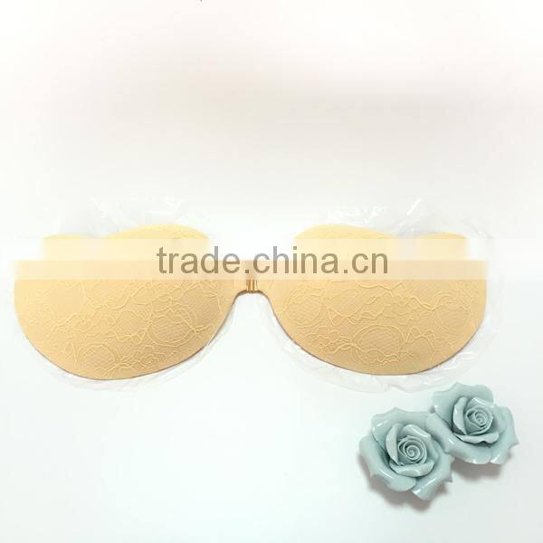 Hot sell High quality China lingerie manufacturers Sexy Invisible breathable Strapless Self adhesive Silicon Bras