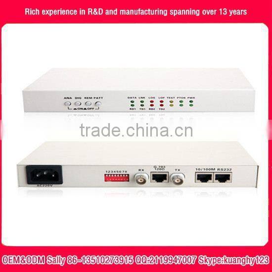 8E1 to Ethernet 10/100 Base-T Interface/ Protocol converter 220VAC and -48VDC Dual power supply OEM&ODM factory