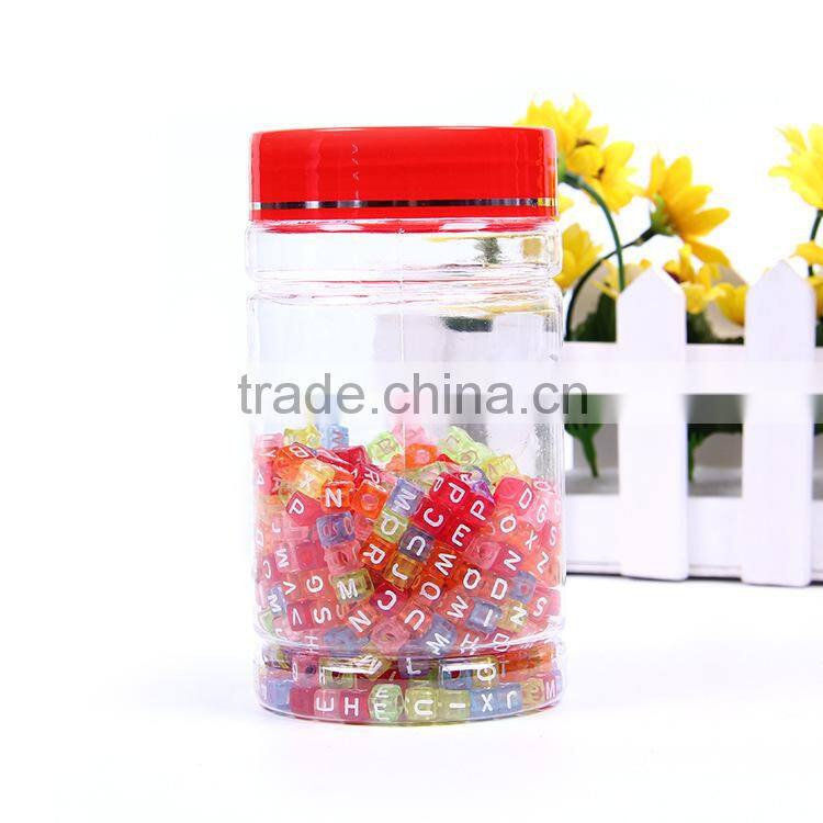wholesale kids square lucite loose acrylic letter alphabet beads