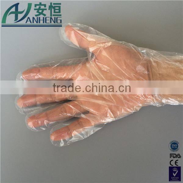 disposable veterinary embossed pe glove pairs