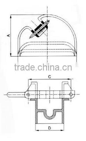 Steel welding Anchor Chain Cable Stoppers JIS F 2023-1976