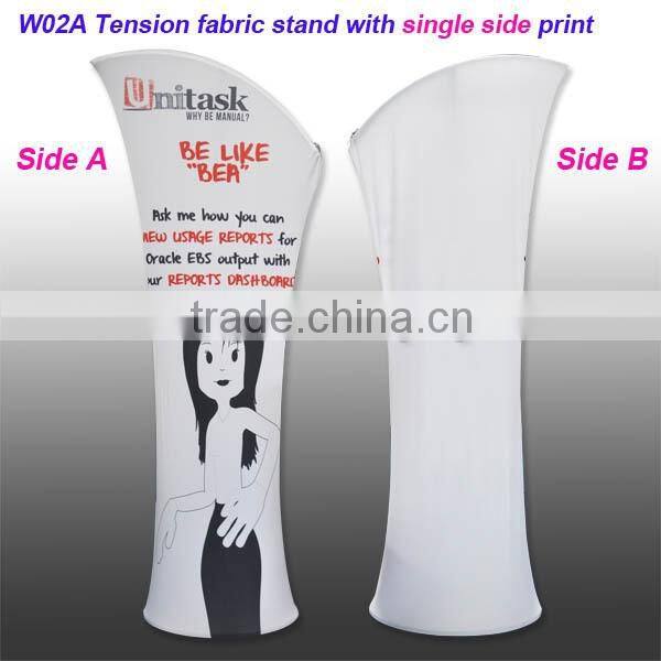 Hot sale curved/straight/S-shape tension fabric wall stand display system