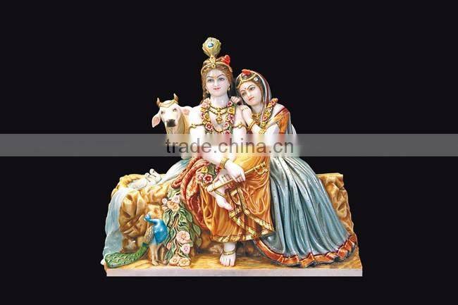 marble jugal radha krishna statue