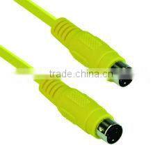 Hot sell !! VCOM High Speed 4 Male to Male S-Vedio cable