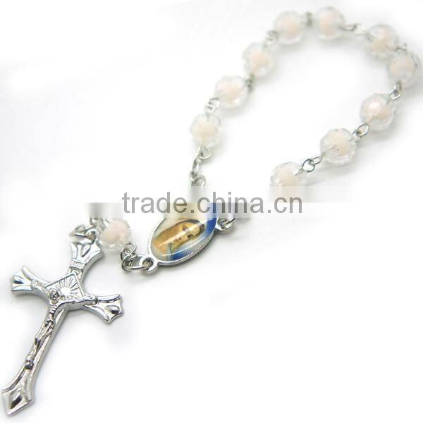 rosary,religious decade rosary, arcylic section beaded rosary, Catholic beads,arcylic beads necklaces