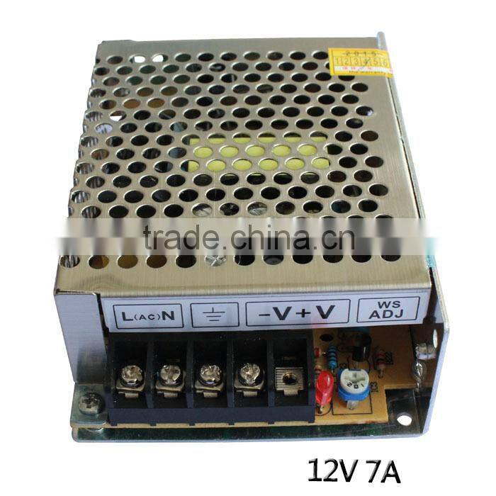 power supply for led light 12V 7A for CCTV,camera led power supply&power supply from china manufacturer&supplier
