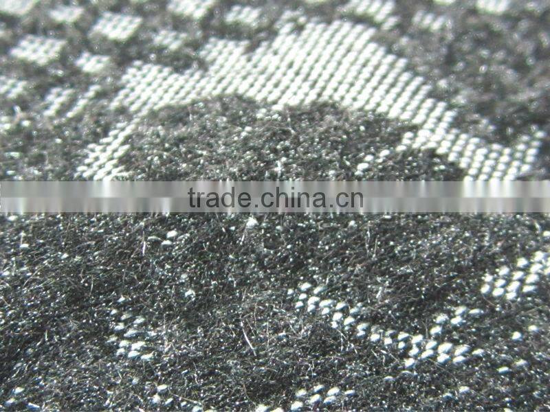 knit jacquard two layer jacquard knitting fabric TR composition