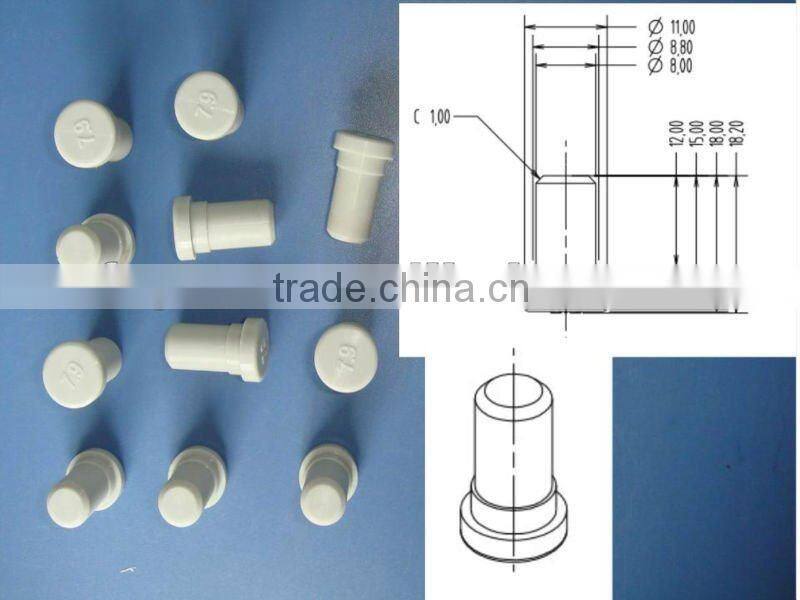 Silicone plug silicone rubber stopper silicone stopper rubber stopper of silicon syringe rubber stopper