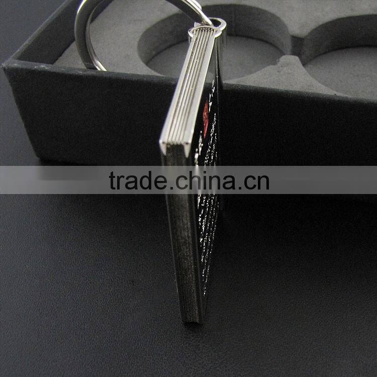 Rectangle Blank Insert Photo Picture Frame Split Ring Keychain