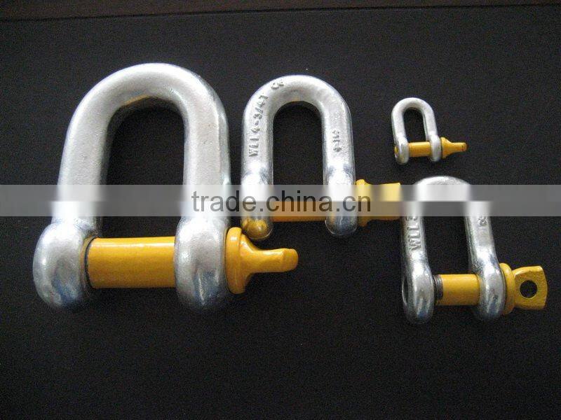 high quality G210 Shackle Screw Pin Chain Shackle;chain shackle for connection; d shackle, bow shackle, anchor shackle