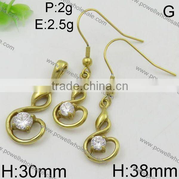 Fashion hot sepcial style wholesale dubai 24k gold jewelry set