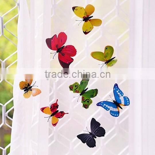 Very beautiful lively colorful decoration butterfly wall stickers/ wall papers for household