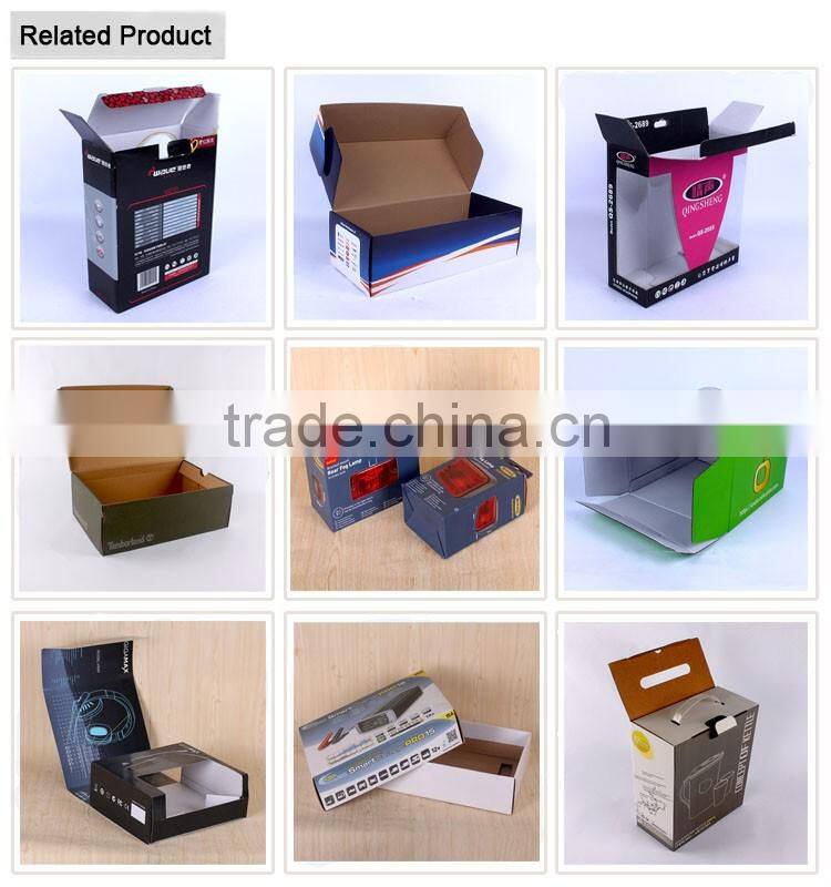 Tuck top corrugated box cardboard mug box packaging