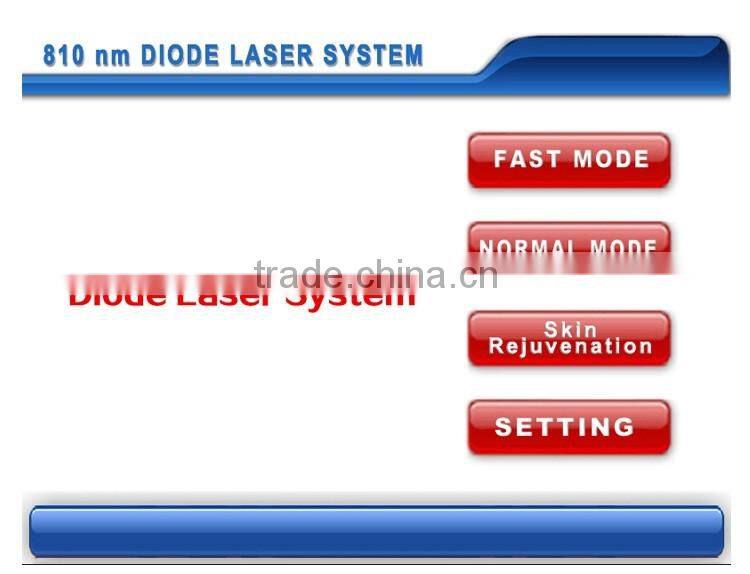 Big spot size portable diode laser 810 hair removal machine/ laser hair removal machine